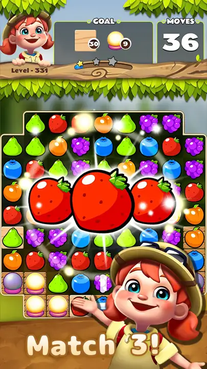 Fruits POP : Match 3 Puzzle